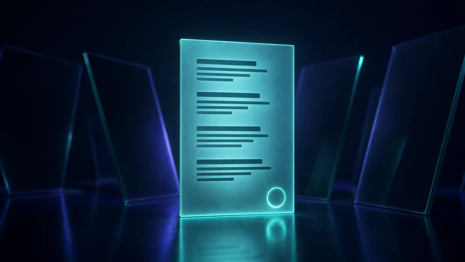 Write the one-page AI policy visual summary