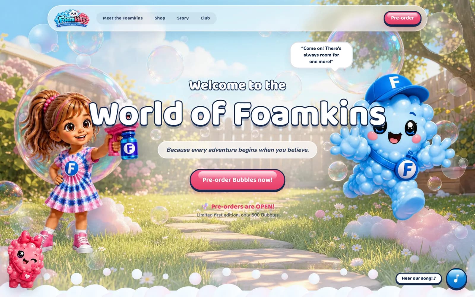 Foamkins homepage