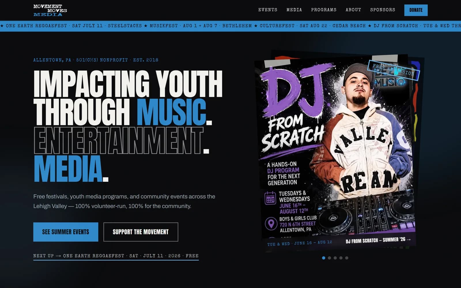 Movement Moves Media homepage