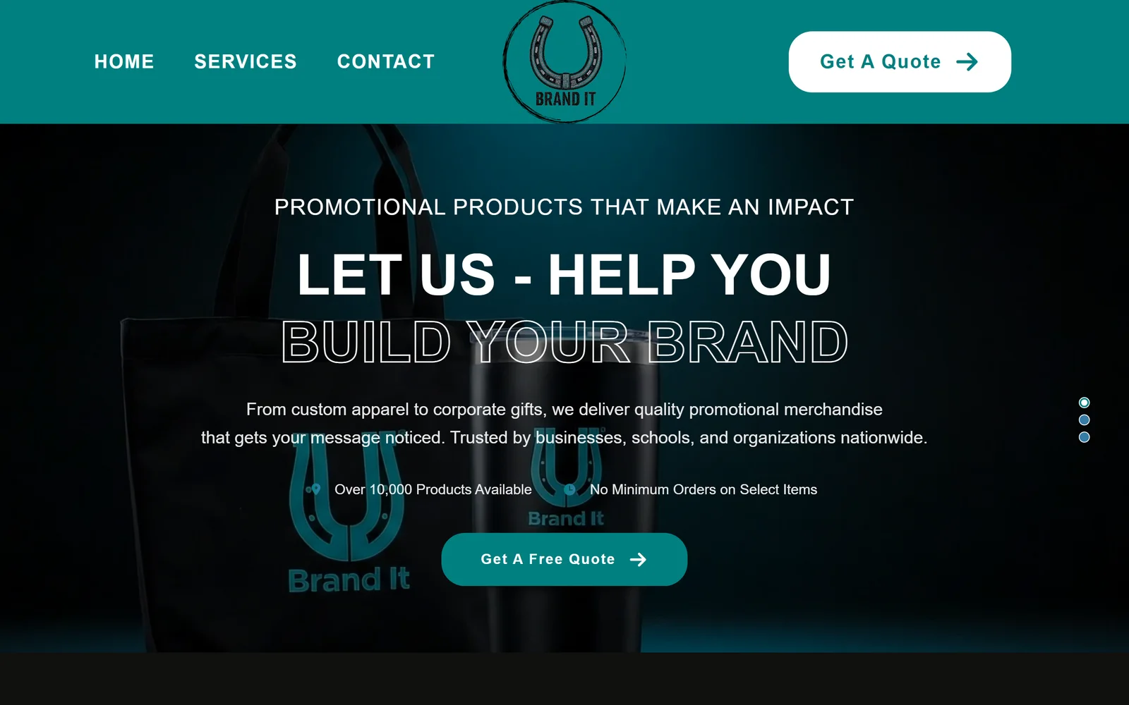 U Brand It homepage